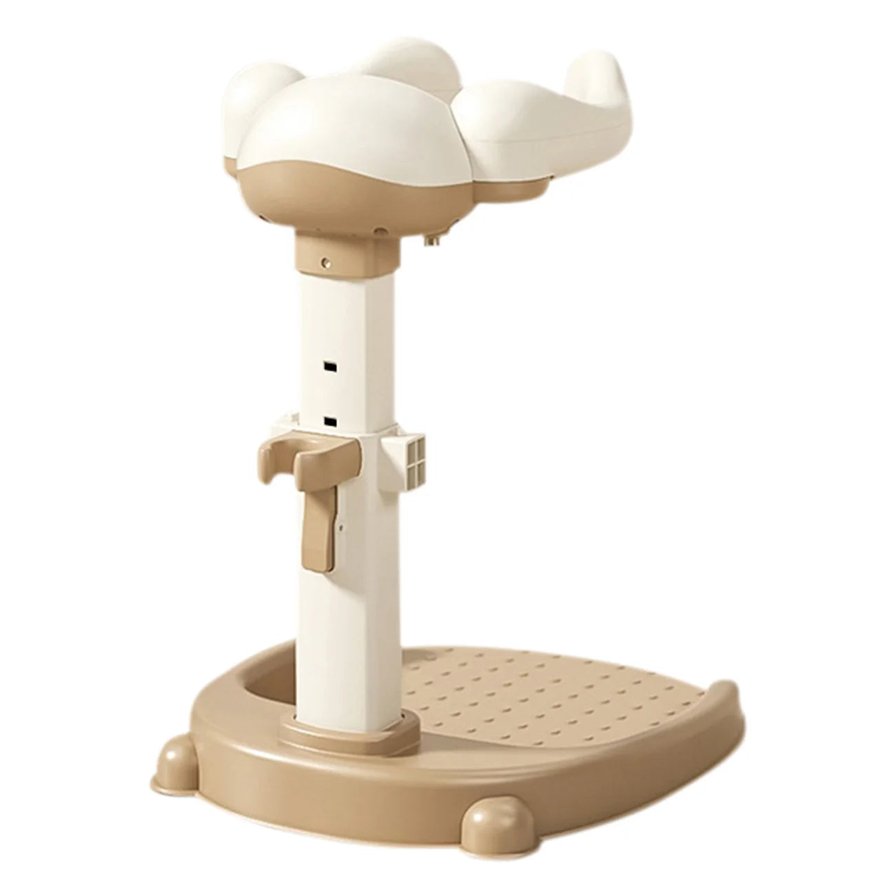 Baby Bath Stand with Hug-Like Design, Height Adjustable Toddler Bath Helper, Anti-Slip Shower Support for Front & Back Wash