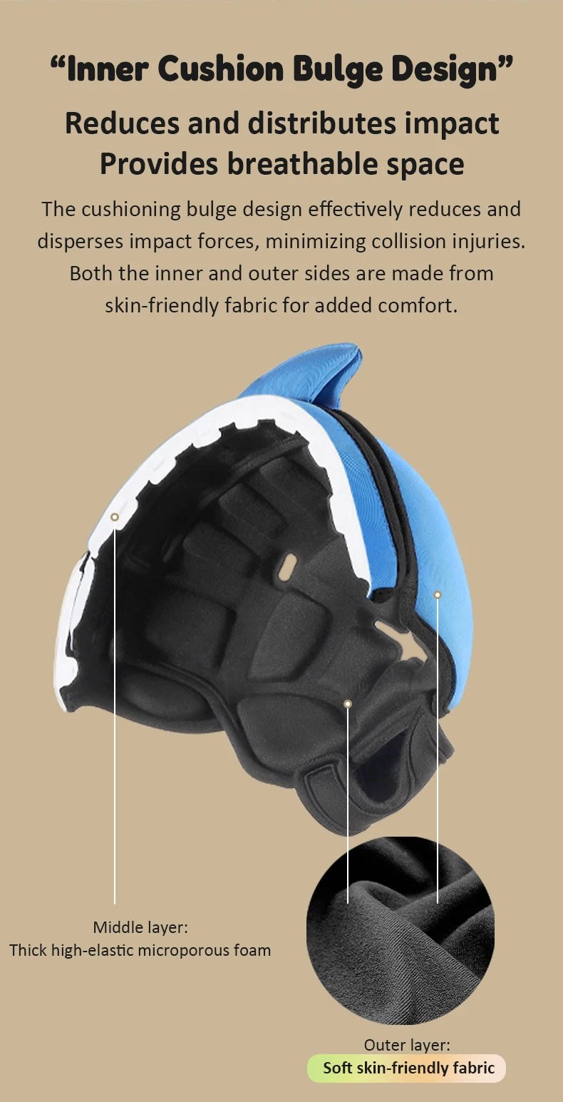 Safe Anti-Shock Baby Helmet Toddler Head Protector Headgear for Infant Learn Crawl, Walk Prevent Injury from Bump Fall