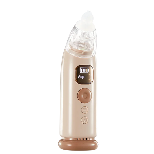 Electric Baby Nose Vacuum Cleaner Adjustable Infant Nasal Aspirator Rechargeable with 3 Silicone Nozzles for Newborns Toddlers