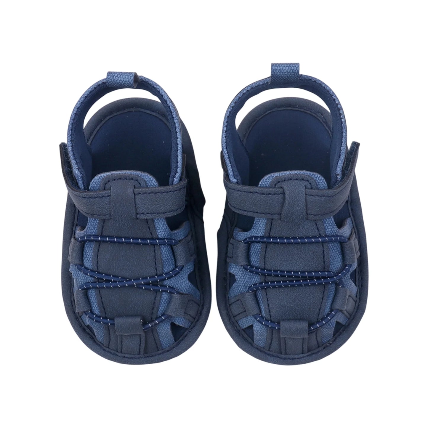 Infant Boys Girls Lightweight Sandals Breathable First Walker Shoes with Adjustable Hook and Loop Closure Soft Baby Shoes for