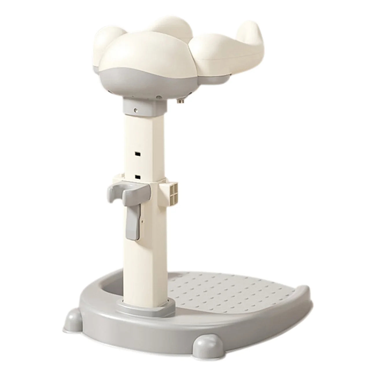 Baby Bath Stand with Hug-Like Design, Height Adjustable Toddler Bath Helper, Anti-Slip Shower Support for Front & Back Wash