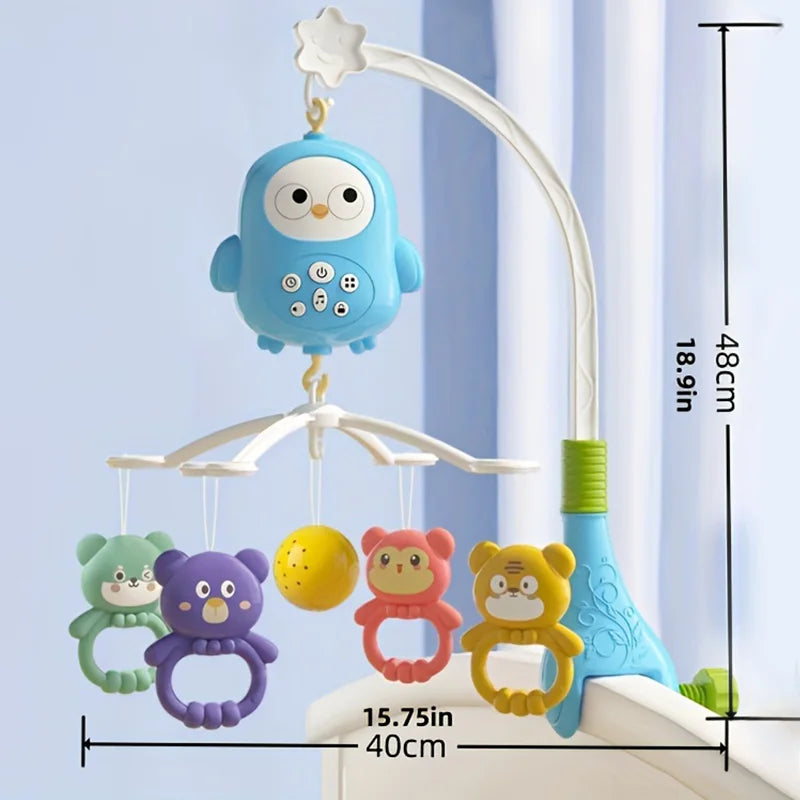 Musical Crib Mobile for Baby, 360° Rotating Baby Mobile with Soft Night Light & Multi-Soothing Modes, Infant Sleep Soother