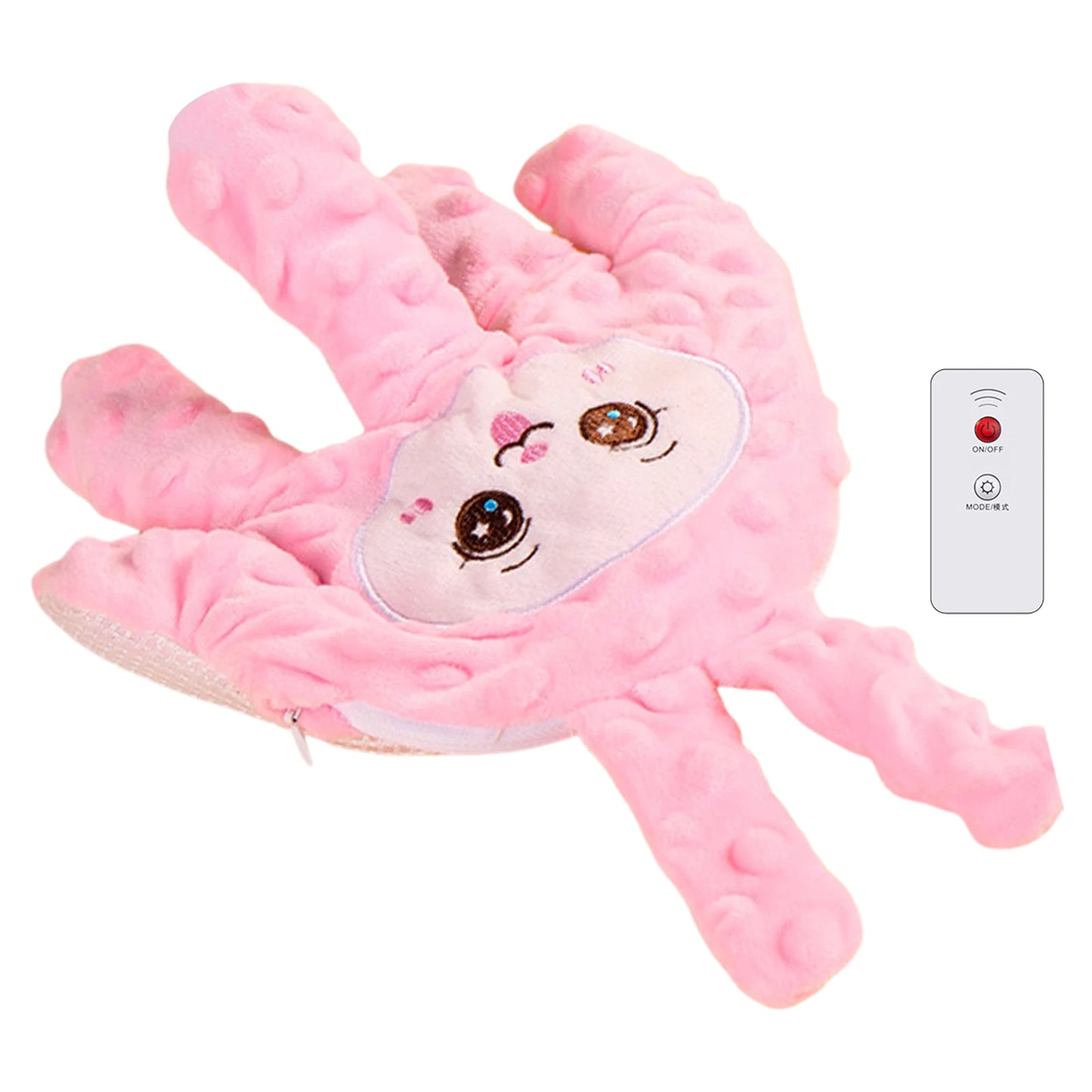 Patting Pillow Soother Silent Scientific Comfort Solution Plush Figure Soothing Device for Parents Adults Home Travel