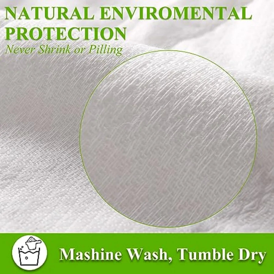 6 Ply Cloth Diapers Burp Cloth Thick Washable Absorbent Cotton Diaper for Babies and Toddlers Multi-Use 6/10/12 Count
