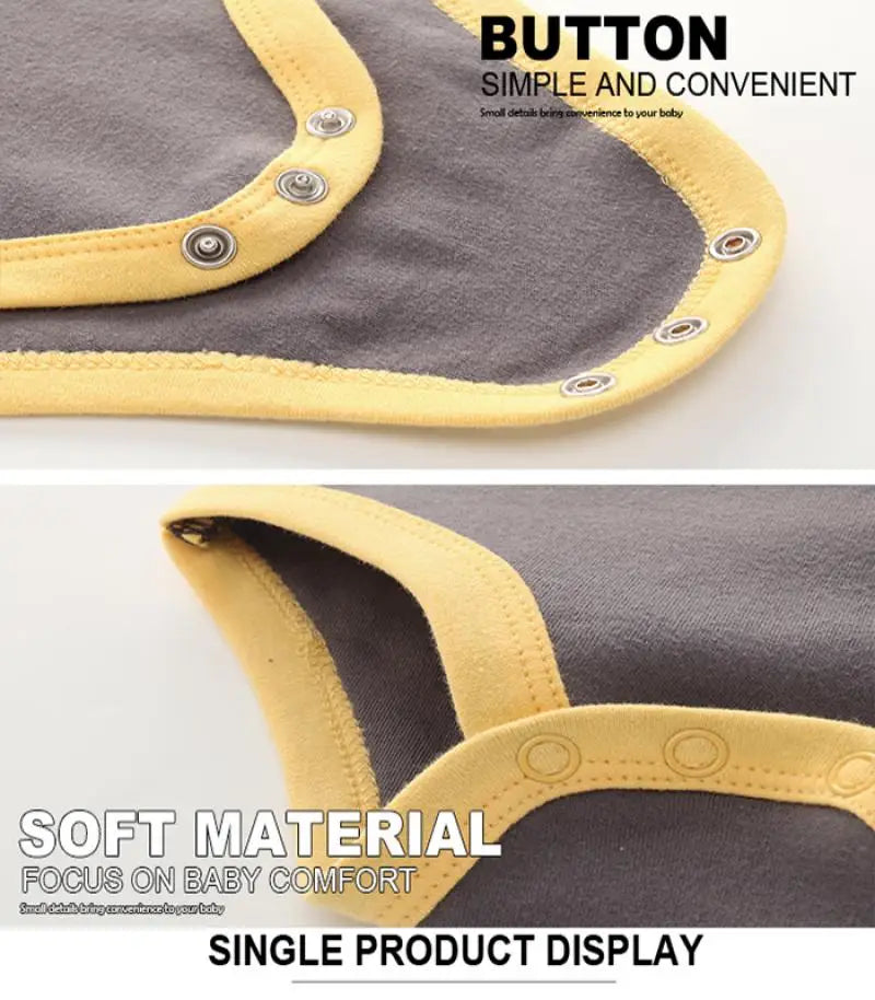 6/8PCS Cotton Baby Boy Clothes Sets Print Bodysuits+Pants Newborn Baby Girl Clothes Long Sleeve Spring Autumn