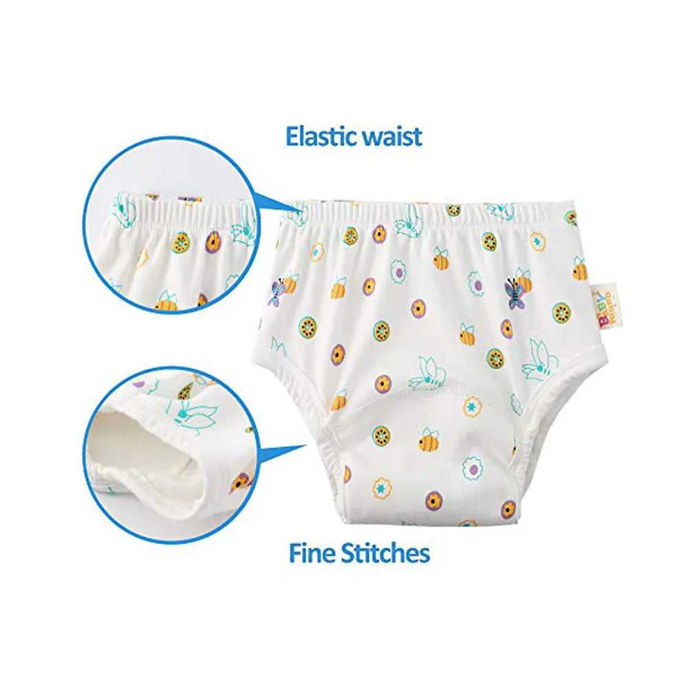 8pcs/6pcs Washable Baby Potty Training Pants Reusable Toilet Trainer Panty Reusable Cloth Diaper Nappy Changing Underwear Briefs