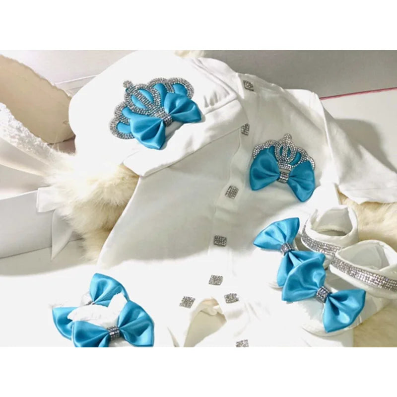 Newborn Baby Boy Outfits Set Kids Clothing Real Cotton Infant Care Products Body Suit Shirt Pants Hat 5 Pieces Origin Turkey