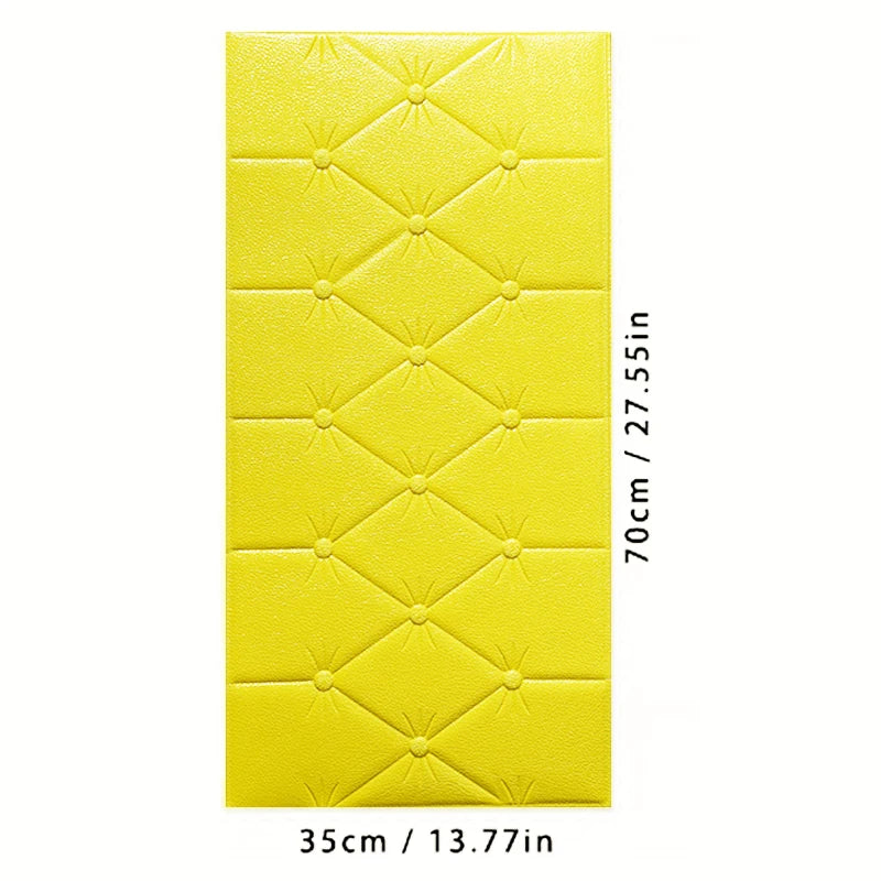Thickened self-adhesive 3D wall sticker wallpaper  anti-collision wall pad children's bedroom living room soft foam pad