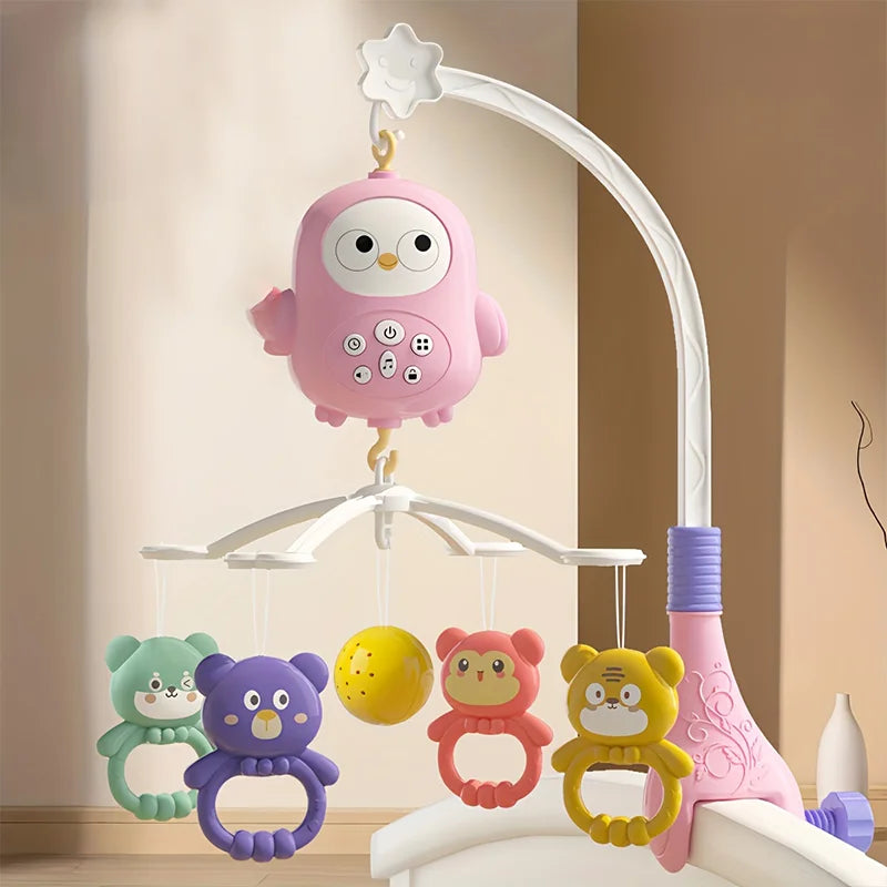 Musical Crib Mobile for Baby, 360° Rotating Baby Mobile with Soft Night Light & Multi-Soothing Modes, Infant Sleep Soother