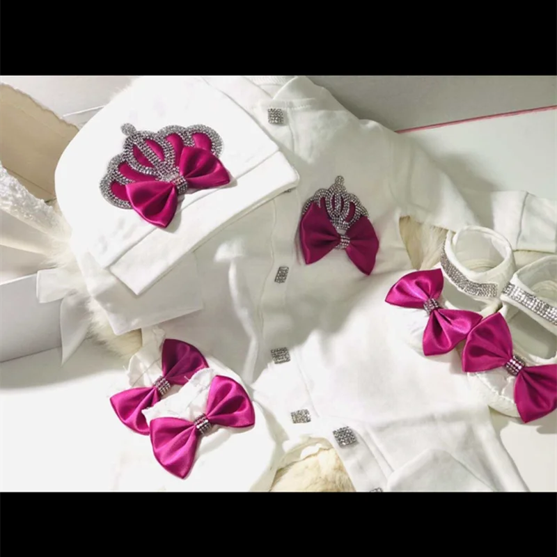 Newborn Baby Boy Outfits Set Kids Clothing Real Cotton Infant Care Products Body Suit Shirt Pants Hat 5 Pieces Origin Turkey