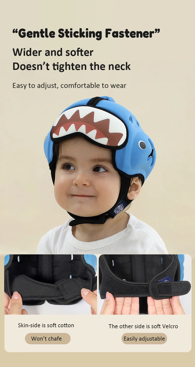Safe Anti-Shock Baby Helmet Toddler Head Protector Headgear for Infant Learn Crawl, Walk Prevent Injury from Bump Fall