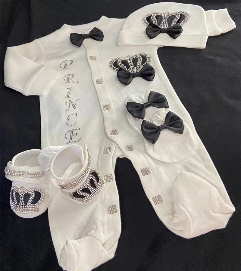 Newborn Baby Boy Outfits Set Kids Clothing Real Cotton Infant Care Products Body Suit Shirt Pants Hat 5 Pieces Origin Turkey