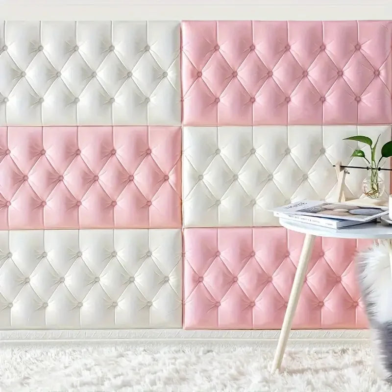 Thickened self-adhesive 3D wall sticker wallpaper  anti-collision wall pad children's bedroom living room soft foam pad