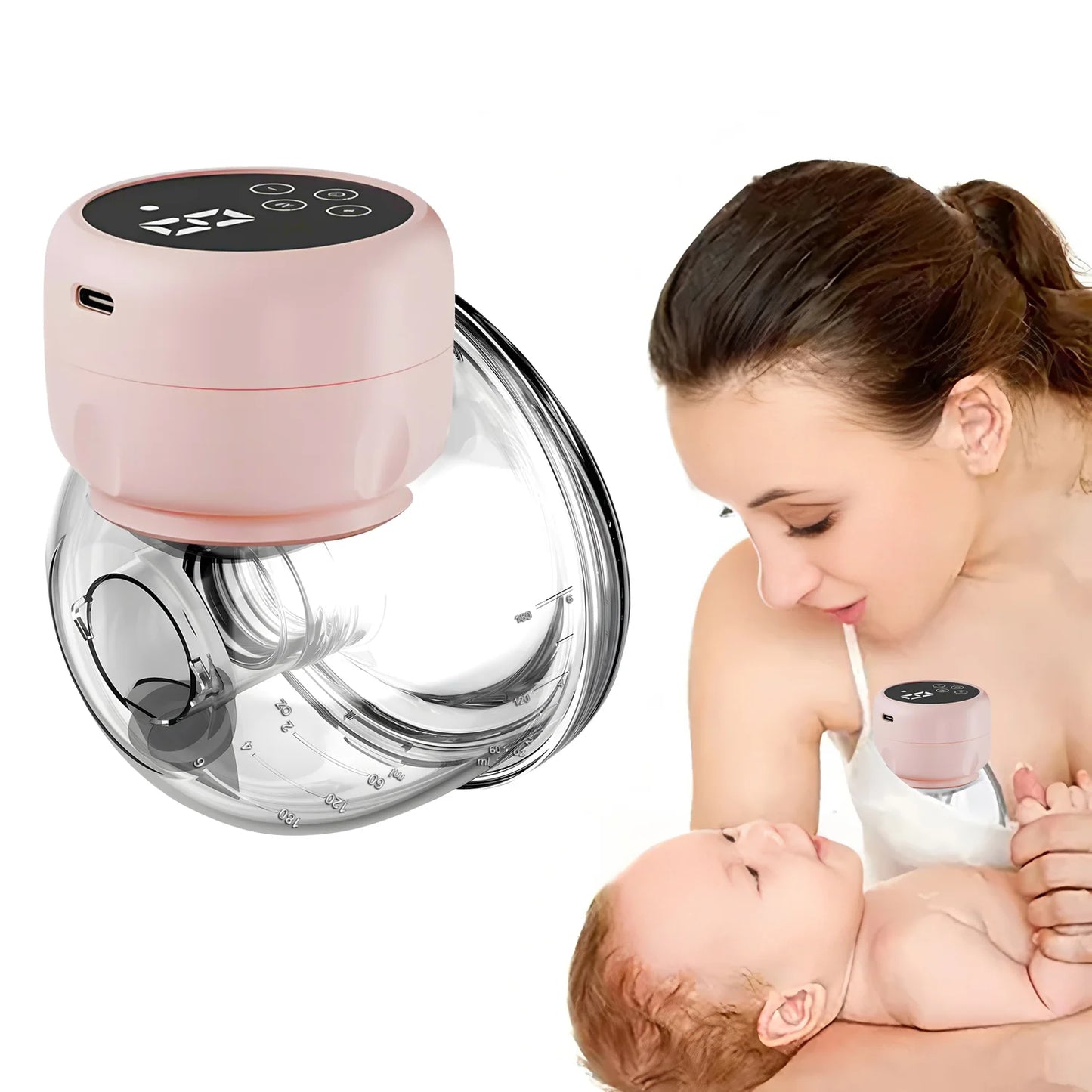 USB Wearable Breast Pump Breast Milk Milking Baby Supplies Breast Pump Electric Automatic Breast Pump