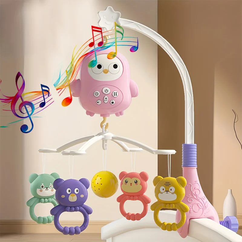 Musical Crib Mobile for Baby, 360° Rotating Baby Mobile with Soft Night Light & Multi-Soothing Modes, Infant Sleep Soother