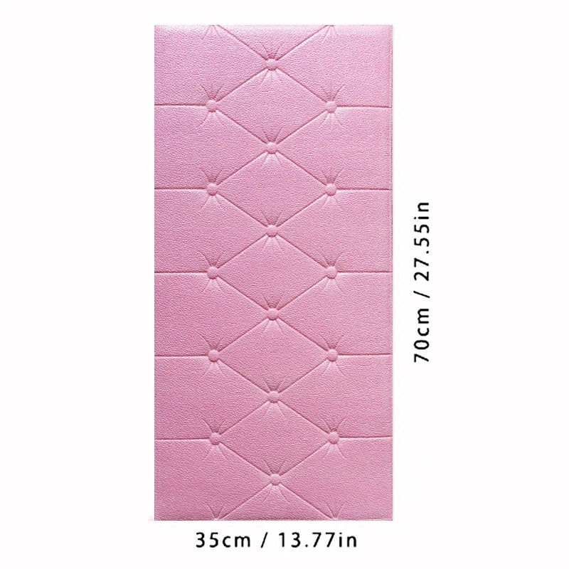 Thickened self-adhesive 3D wall sticker wallpaper  anti-collision wall pad children's bedroom living room soft foam pad