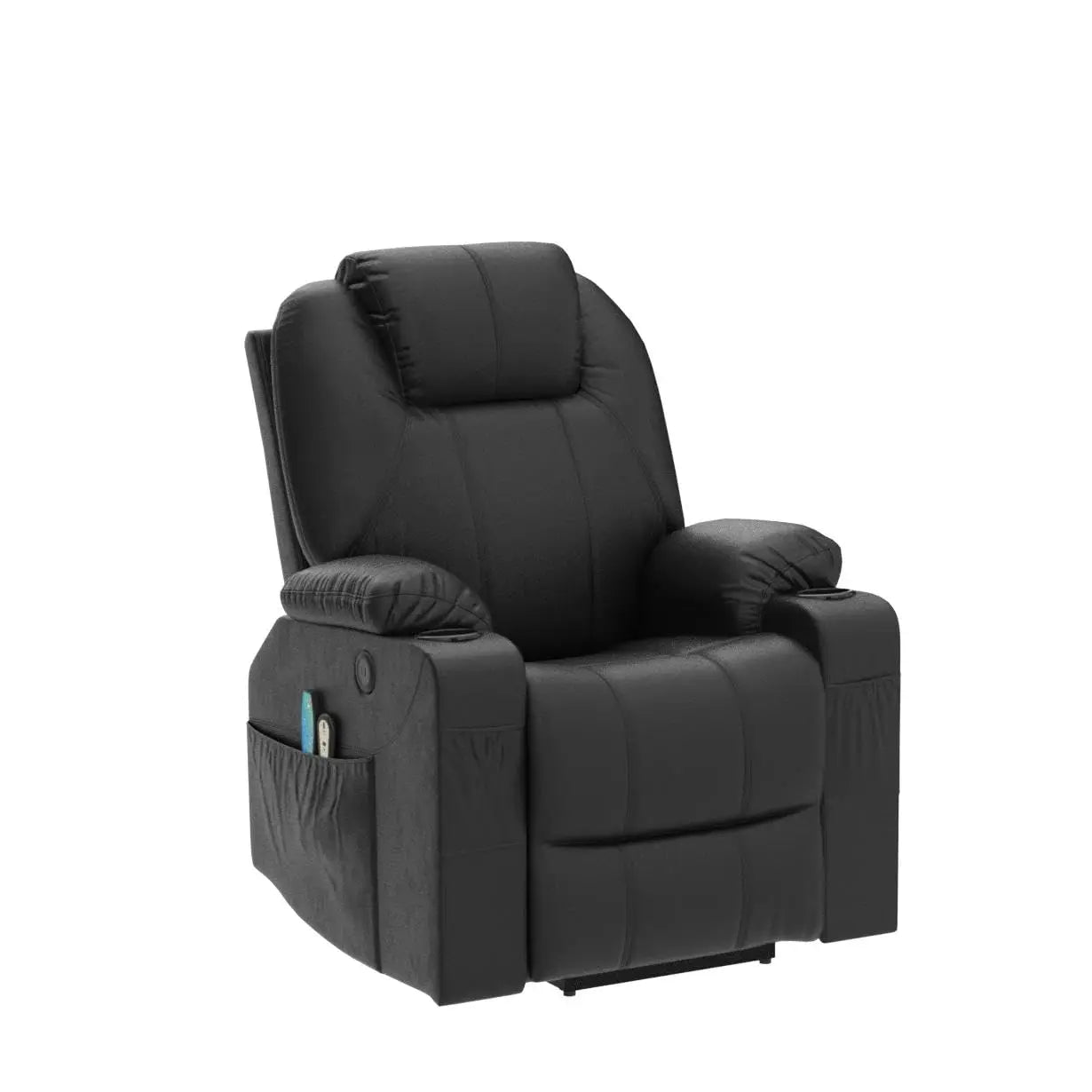 Electric Power Lift Recliner Chair for Elderly with Massage And Heat Faux Leather Comfort Dual Remote Control Customizable