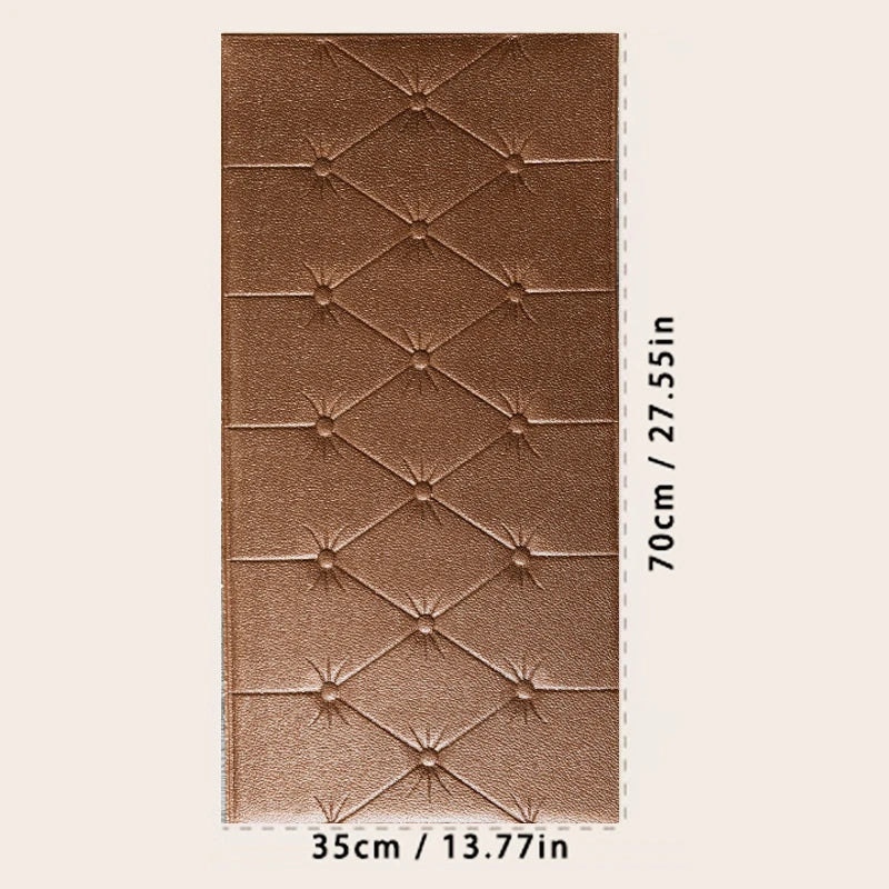 Thickened self-adhesive 3D wall sticker wallpaper  anti-collision wall pad children's bedroom living room soft foam pad
