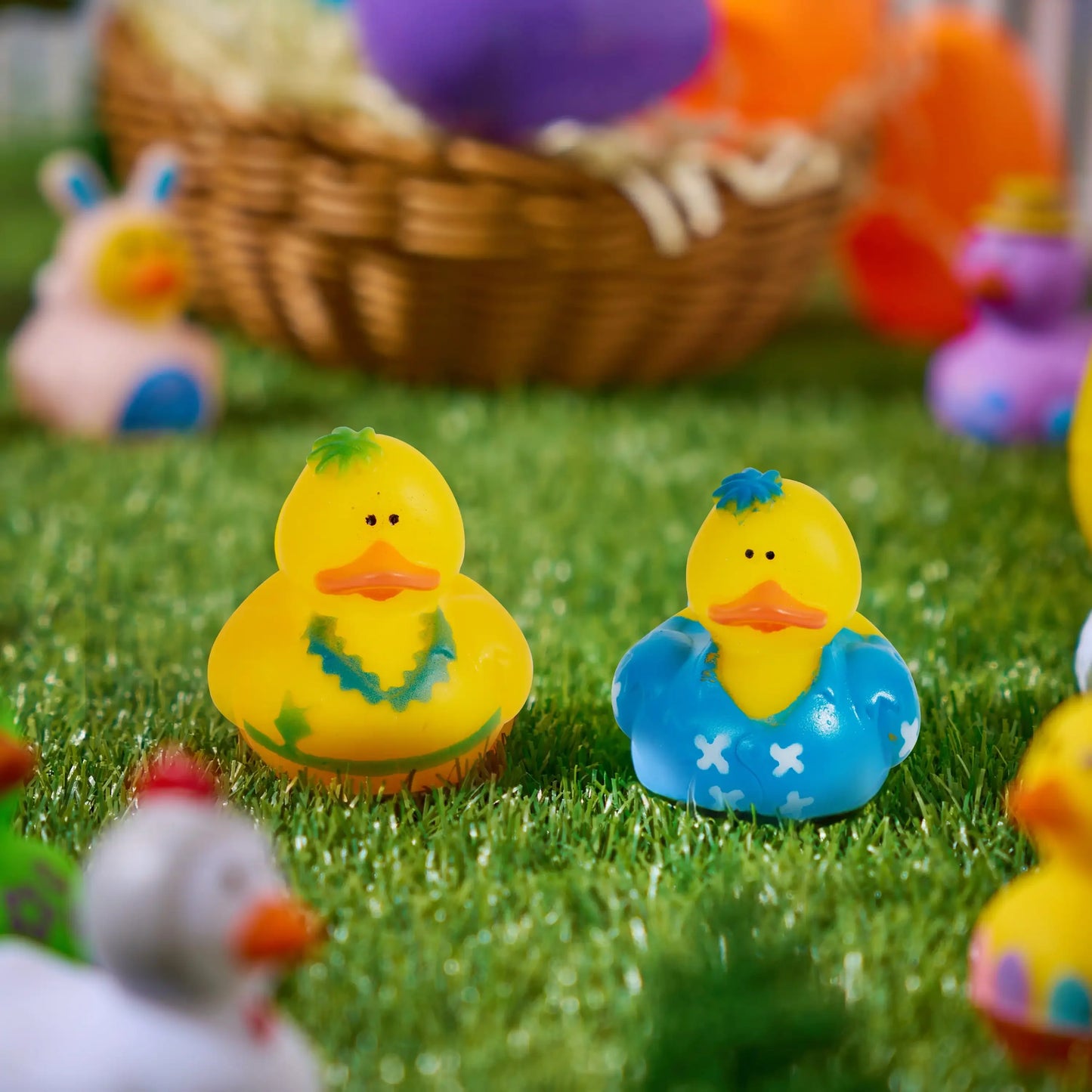 Rubber Ducks Random Assortment Mini Rubber Duckie Toys for Kids Bath Shower Toys Birthday Gifts Summer Beach Pool Activity