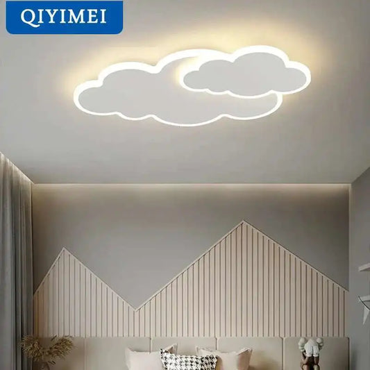 Modern LED Chandelier Light Hanging Lamp For Ceiling Child Bedroom Dining Living Room White Cloud Home Decoration