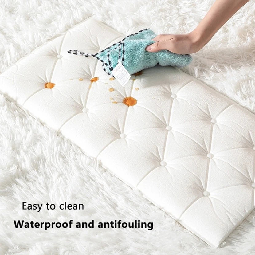 Thickened self-adhesive 3D wall sticker wallpaper  anti-collision wall pad children's bedroom living room soft foam pad