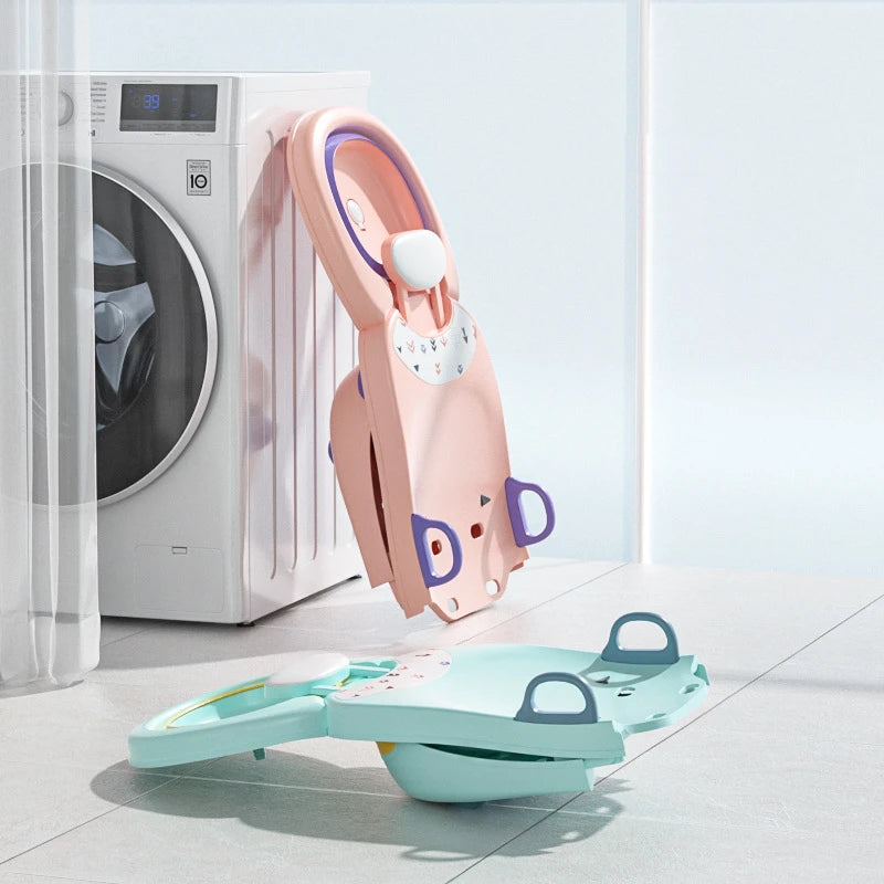 Portable Kids Shampoo Chair Foldable Salon Seat Chair With Shampoo Basin For Boys Girls Bath Product Can Sit and Adjust