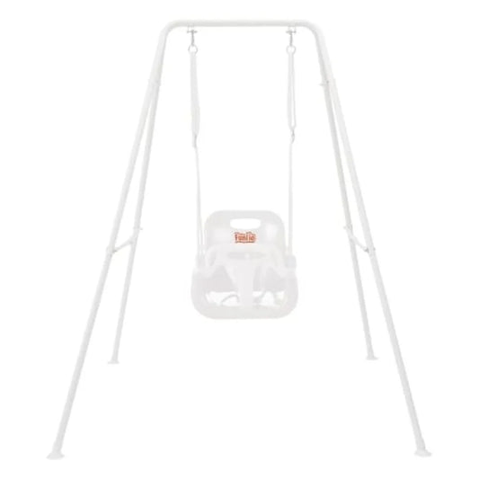 Toddler Swing with Foldable Metal Stand for Toddlers Aged 1~10 Years 3-in-1 Baby Swing Set with 4 Sandbags for Backyard/Indoor/